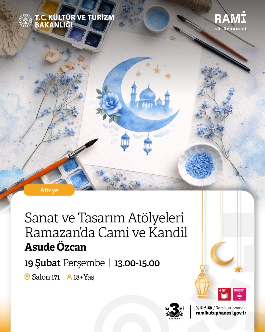 Sanat ve Tasarım Atölyeleri Ramazan’da Cami ve Kandil