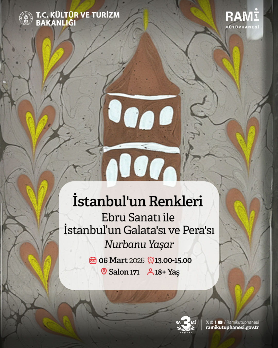 İstanbul'un Renkleri Ebru Sanatı ile İstanbul’un Galata'sı ve Pera'sı