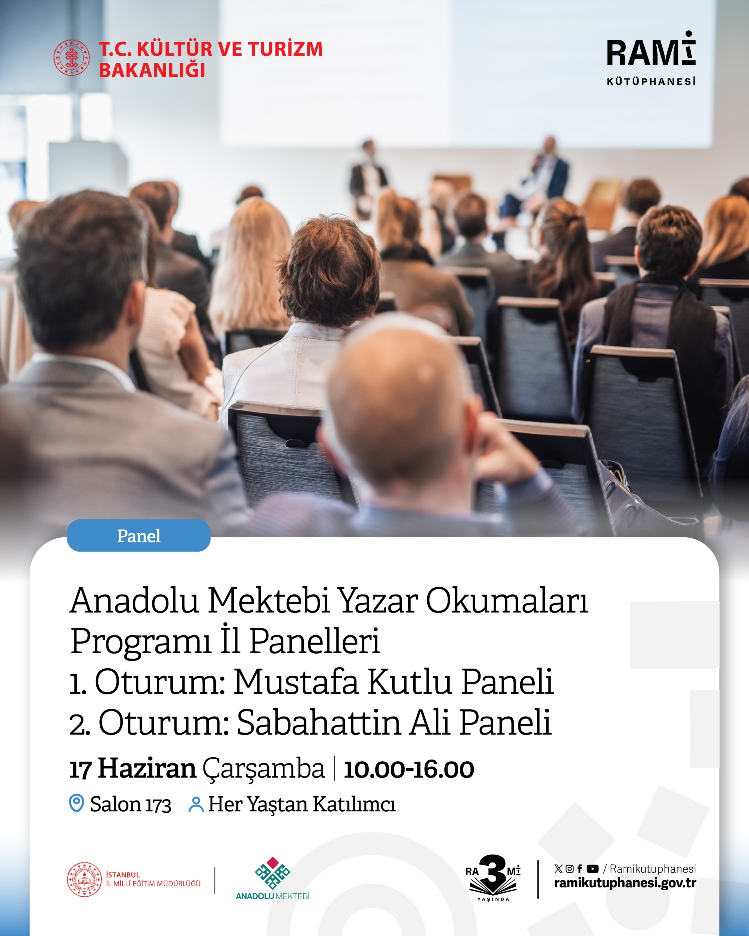 İstanbul Anadolu Mektebi Yazar Okumaları Programı İl Panelleri