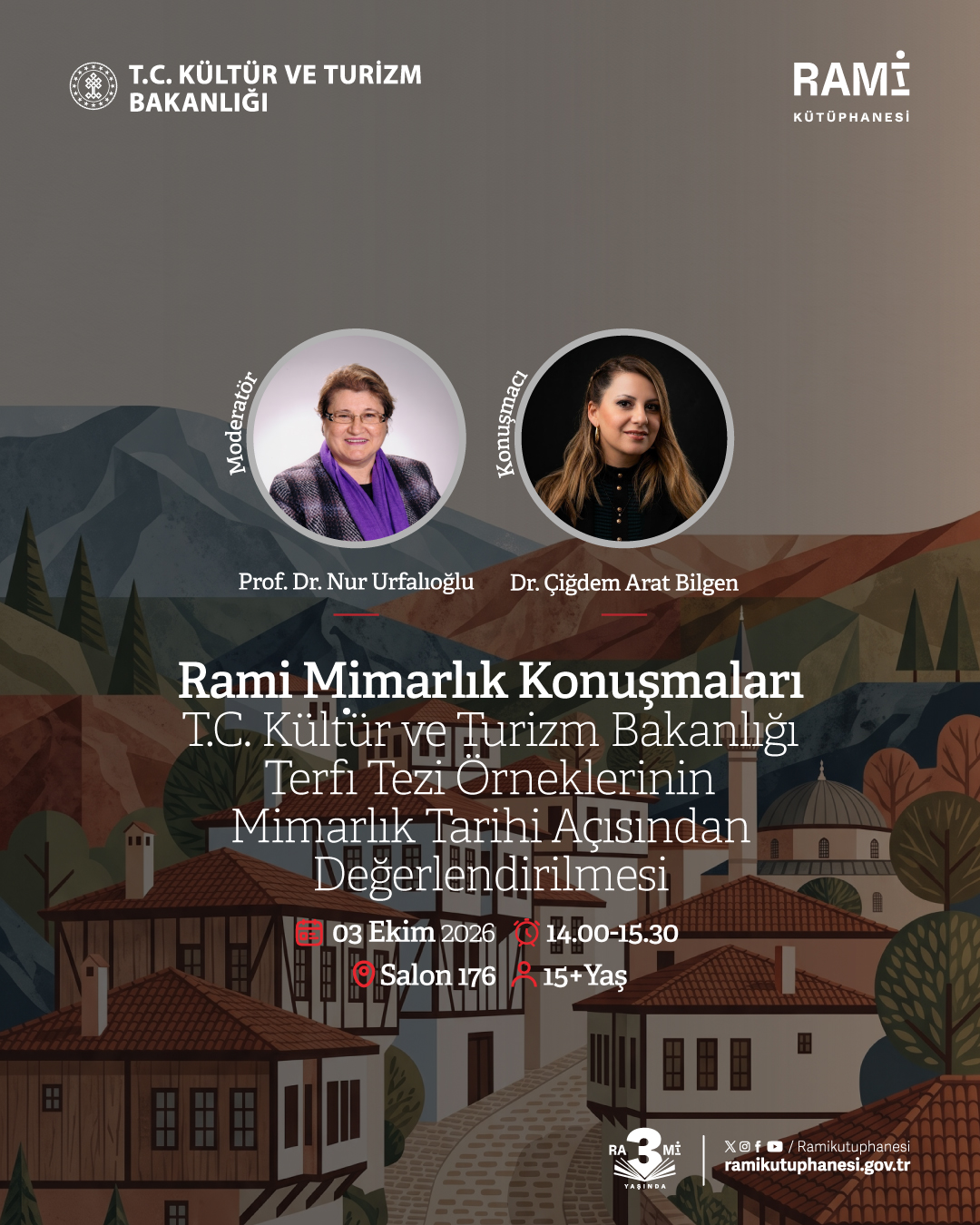 Rami Mimarlık Konuşmaları: T.C. Kültür ve Turizm Bakanlığı Terfi Tezi Örneklerinin Mimarlık Tarihi Açısından Değerlendirilmesi